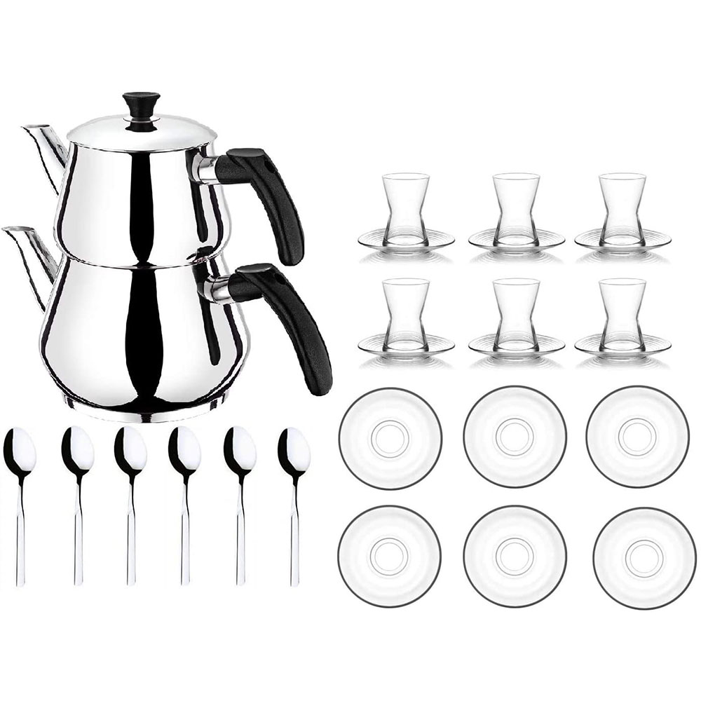 Ertex Türkischer Teekocher – Tee und Wasserkocher